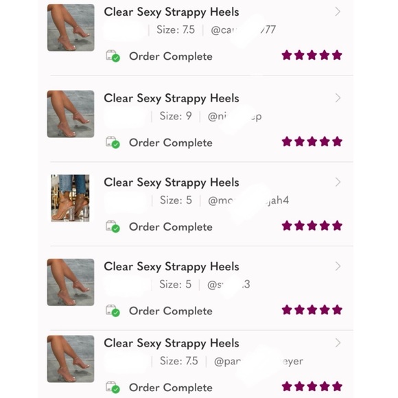 Clear Sexy Strappy Heels - Picture 7 of 8